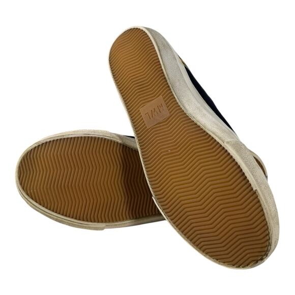 Madewell Sidewalk Low-Top Rainbow Embroidered Blue Canvas Sneaker Shoes Size 8 M - Picture 9 of 9